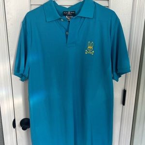 Turquoise Psycho Bunny Polo. Size 6. NEW
